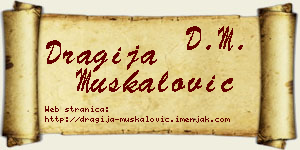 Dragija Muskalović vizit kartica